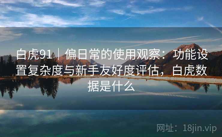 白虎91|偏日常的使用观察:功能设置复杂度与新手友好度评估,白虎数据是什么