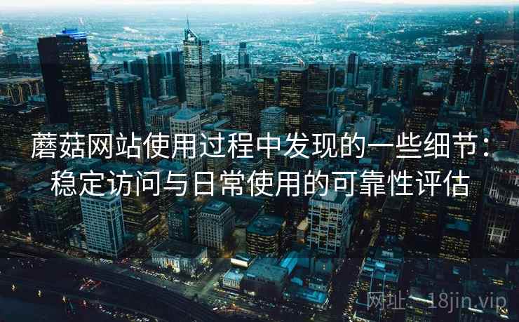 蘑菇网站使用过程中发现的一些细节：稳定访问与日常使用的可靠性评估