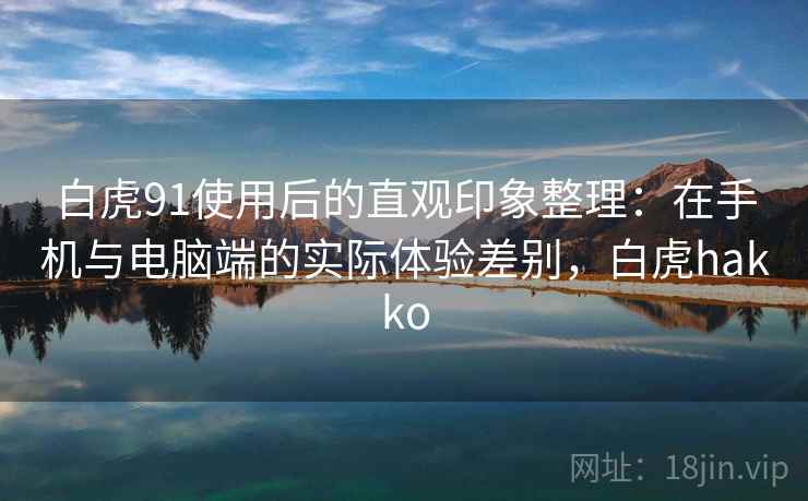 白虎91使用后的直观印象整理:在手机与电脑端的实际体验差别,白虎hakko