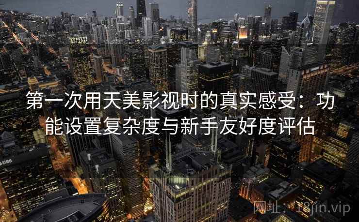 第一次用天美影视时的真实感受:功能设置复杂度与新手友好度评估