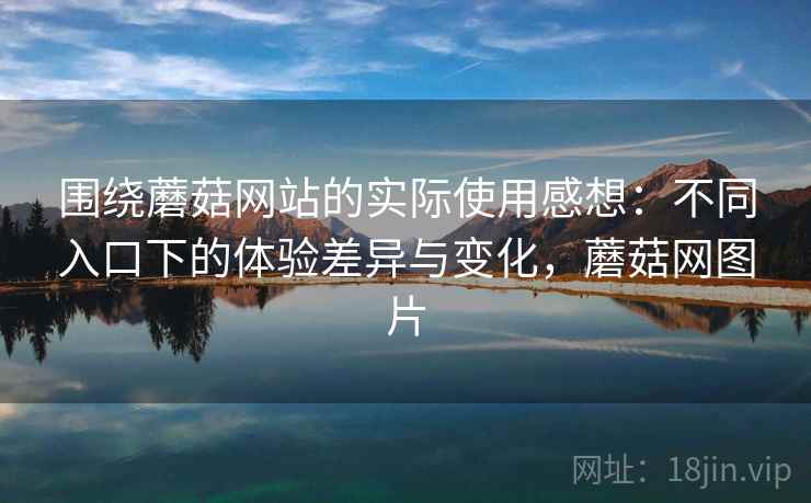 围绕蘑菇网站的实际使用感想:不同入口下的体验差异与变化,蘑菇网图片