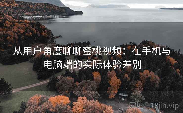从用户角度聊聊蜜桃视频:在手机与电脑端的实际体验差别