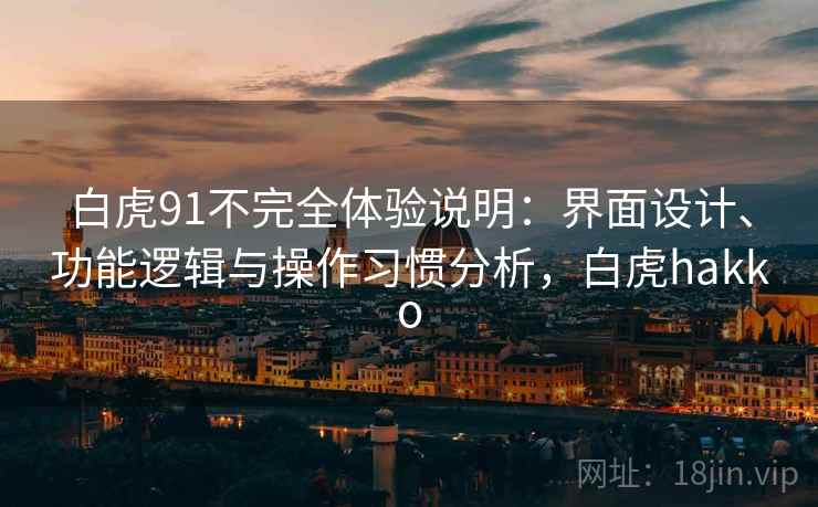白虎91不完全体验说明:界面设计、功能逻辑与操作习惯分析,白虎hakko