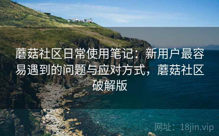 蘑菇社区日常使用笔记:新用户最容易遇到的问题与应对方式,蘑菇社区破解版