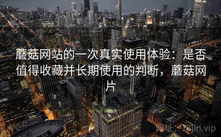 蘑菇网站的一次真实使用体验:是否值得收藏并长期使用的判断,蘑菇网片