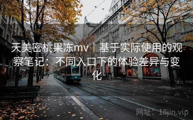 天美密桃果冻mv|基于实际使用的观察笔记:不同入口下的体验差异与变化