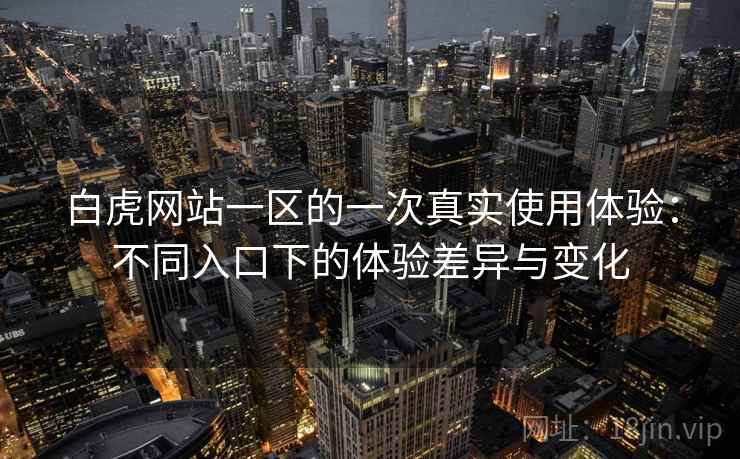 白虎网站一区的一次真实使用体验:不同入口下的体验差异与变化