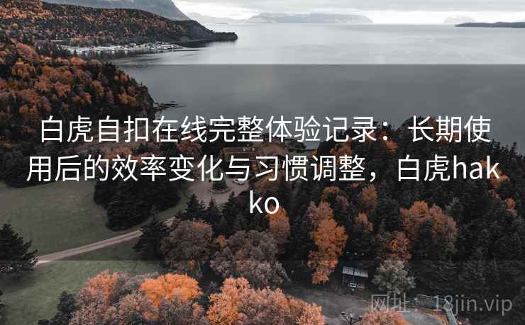 白虎自扣在线完整体验记录:长期使用后的效率变化与习惯调整,白虎hakko